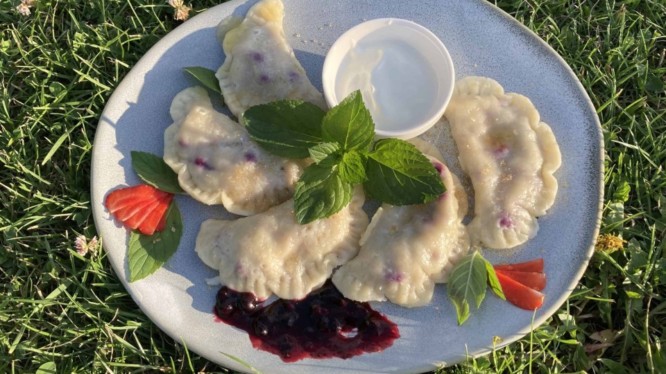 Pierogi z jagodami